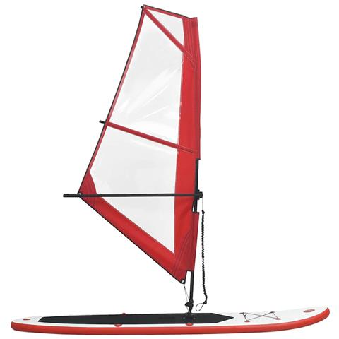 Lusso Casadino -  Set Tavola Gonfiabile Da Sup Con Vela Rosso E Bianco - Foto 1
