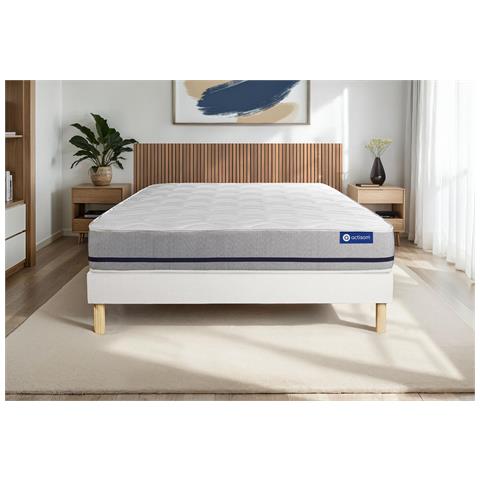 Kit Rete E Materasso Matrimoniale Actiflex Soft 160x200cm - Spessore : 20cm - Molle Insacchettate - Moderatamente Rigido - Foto 1