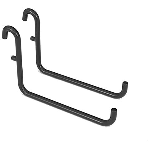 Ganci Lunghi In Ferro Per Pannello Forato - Accessori Per Mensole E Organizzazione Black - Foto 1