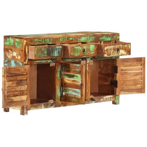 Credenza 110x30x65 In Legno Massello Di Recupero - Foto 1