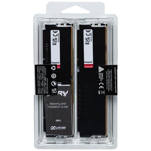 Memoria FURY Beast 128 GB (2x64 GB) DDR5 Frequenza 5600 MHz CL40 Formato DIMM 288-pin Colore Nero - Foto 6