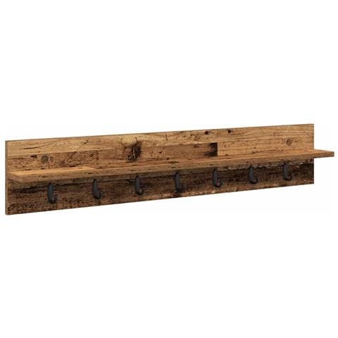 Appendiabiti a muro Legno vecchio 100 x 10.5 x 18 cm - Foto 1