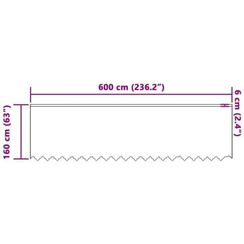 Tende con tende Bianco 500x100cm Poliestere - Foto 8