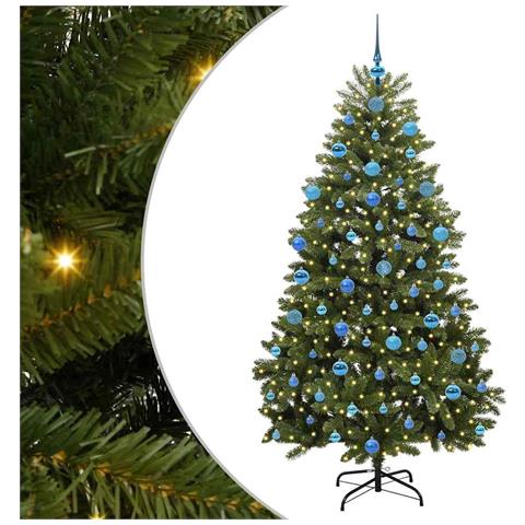 Albero di Natale artificiale Verde 180 cm PVC e Metallo - Foto 1