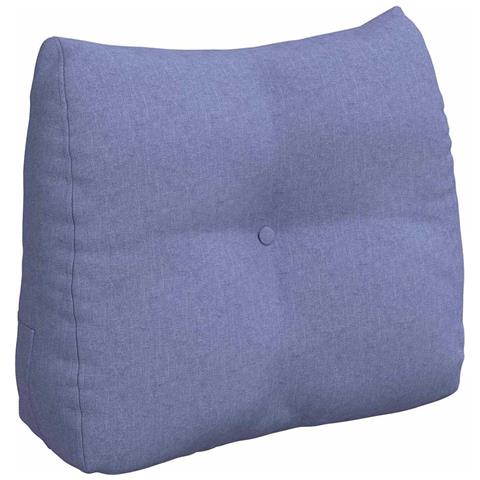 Cuscino per Schiena Blu jeans 60 x 24 x 50 cm Tessuto - Foto 1