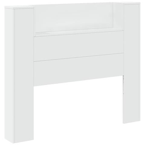 Testiera Bianco 120 x 16,5 x 103,5 cm Legno multistrato - Foto 1