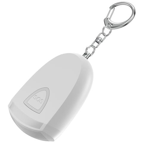 Portachiavi Di Allarme Di Sicurezza Personale Ricaricabile Con Sos 130db E Luce Led White - Foto 1
