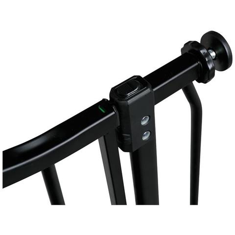 Safetots Cancelletto Di Sicurezza Extra Alto Con Parte Superiore Incurvata, 98cm - 107cm, Nero Opaco, Extra Alto Con 100cm Di Altezza - Foto 2