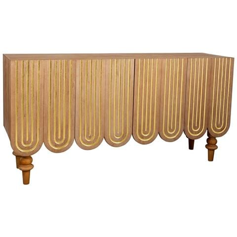 Mobile Da Ingresso In Legno Marrone 160x42x81 - Foto 1