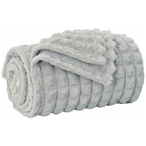 Coperta Grigio 240 x 220 cm Panno - Foto 1