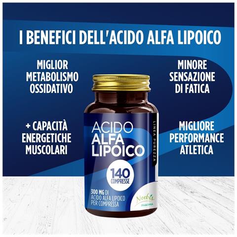 Acido Alfa Lipoico 140 Compresse - 300 mg per Compressa - Supporto Antiossidante e Metabolismo Energetico - Foto 5