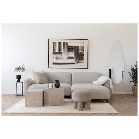 Tappeto Pune In Lana Tufted Avorio Con Motivo Geometrico 160×230 Cm - Foto 8