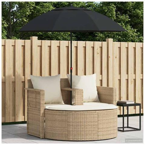 Divano da giardino 8 pcs Beige e Bianco Crema polyrattan - Foto 2