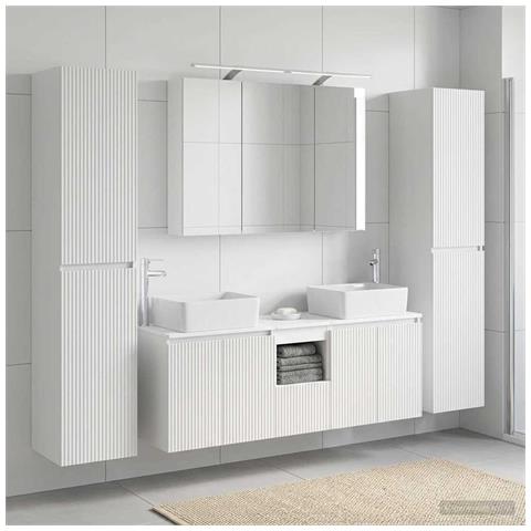 Set di mobili per il bagno 6 pcs Bianco - Foto 2