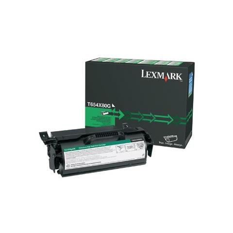 T654X80G Toner Originale Nero per Lexmark T654X21A Capacità 36000 Pagine - Foto 2
