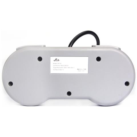 Gaming Gp100 - Coppia Di Gamepad Controller Usb Con Design Snes (super Nintendo) [ grigio] - Foto 5