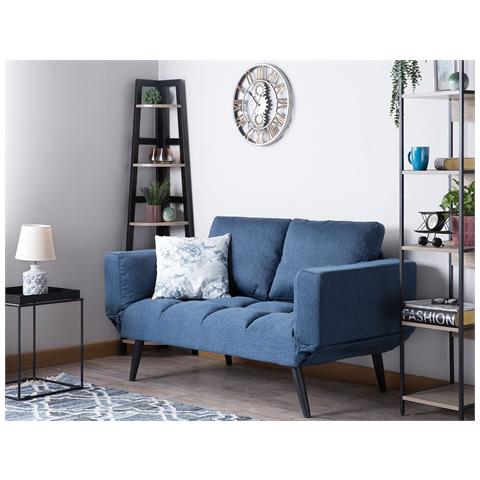 Divano Letto Con Rivestimento Blu Navy Brekke - Foto 22