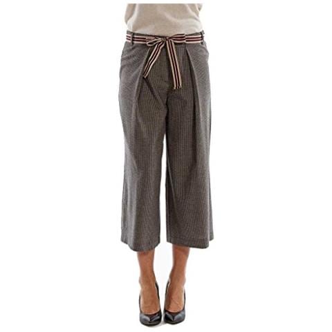 CARRERA JEANS - Carrera Pantalone Culotte Misto Lana Donna Fantasia Quadri  Tinto Filo Nero-azzurro-beige S - ePRICE