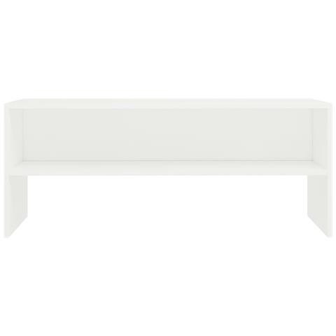 Mobile Porta TV Bianco 100x40x40 cm in Legno Multistrato - Foto 2