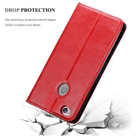 Custodia Compatibile Con Zte Nubia Z11 Mini S In Rosso Mela - Coperchio Protettiva Con Chiusura Magnetica, Funzione Stand E Tasca Per Le Carte - Foto 2
