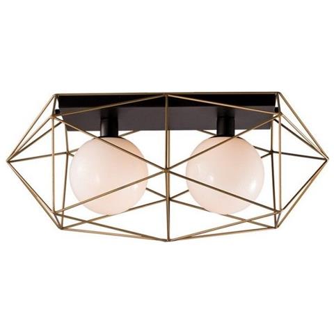 Plafoniera Abraxas Nero / oro 2xe27 60x30x26,5cm - Foto 1