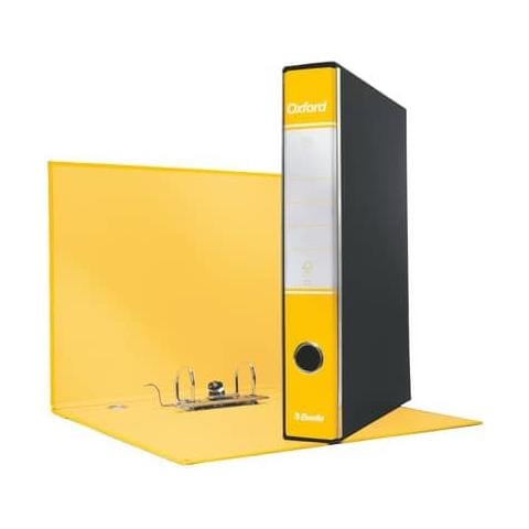 Registratore Con Custodia Esselte G82 Oxford Commerciale 29,5x32 Cm - Dorso 5 Cm Giallo - 390782090 (conf. 8) - Foto 1
