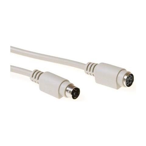 Ak3230 1.8m 6-p Mini-din 6-p Mini-din Elfenbein Ps / 2-kabel (ak3230) - Foto 1