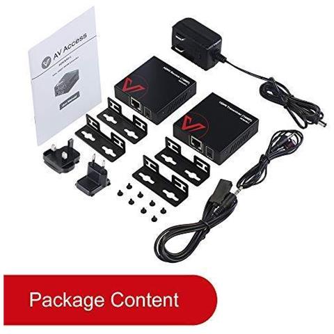 Hdmi Extender Powered Balun Poe Non Compresso 1080p 60hz Su Singolo Rj45 Cat5e 67 Converter 164ft (50m) Controllo Ir 1 Alimentatore Richiesto Eq 30m 50m Cavo Ethernet Protezione Esd Orecchio Monte - Foto 4