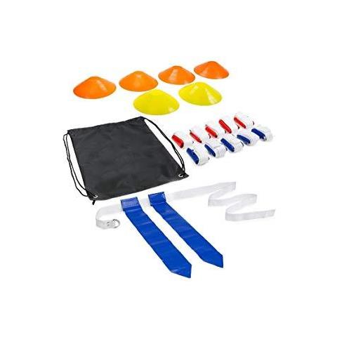 Flag Calcio Kit (6 Coni 10 Cinture 2 Flag A Cinghia Un Sacchetto) - Foto 1
