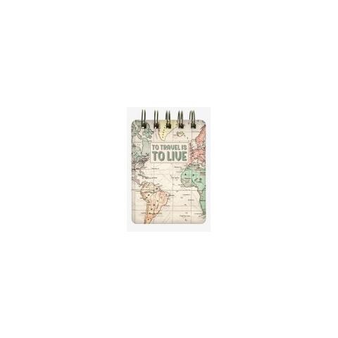 Mnots0002 - Mini Notebook Con Spirale - Maps - Foto 1