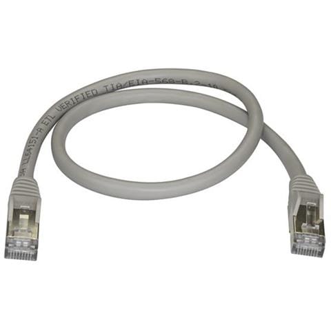 Cavo di Rete Ethernet Cat6a - Cavo Schermato STP da 50cm - Cavo RJ45 Antigroviglio - Grigio - Foto 2
