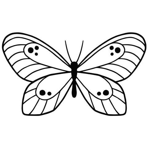 Stencil Da Taglio - Perline E Farfalla - Foto 1