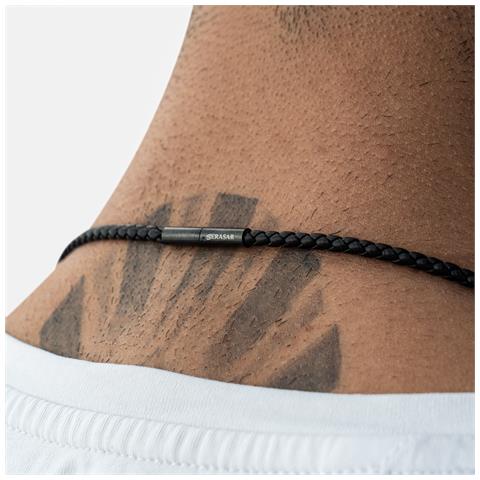 Collana da Uomo in Pelle Premium, ""Arrow"", 60cm, Nero - Foto 2