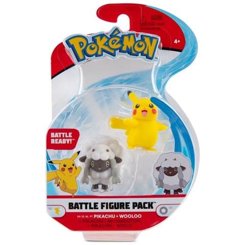 Pokémon Battle Mini Figures Packs 5-8 Cm Wave 8 Pikachu & Wooloo - Foto 1
