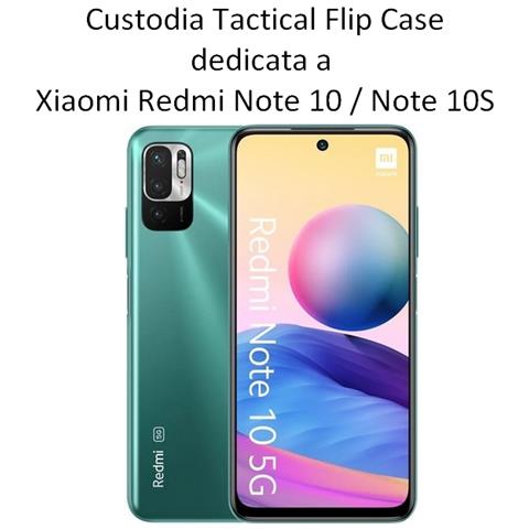 Tactical Custodia Originale Field Notes Pro Flip Case Per Xiaomi Redmi Note 10 - 10s Black - Foto 2