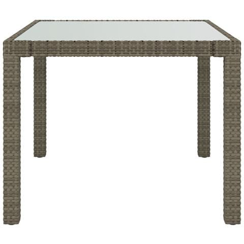 Set da Pranzo per Esterni 3 pz con Cuscini in Polyrattan Grigio - Foto 10