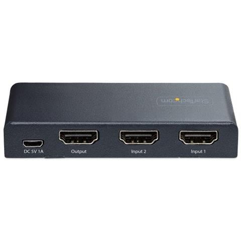 Switch HDMI 8K a 2 porte - Switcher HDMI 2.1 4K 120Hz HDR10+, 8K 60Hz UHD, Commutatore HDMI 2 In 1 Out - Commutazione automatica /manuale delle sorgenti - Switch con alimentatore e telecomando inclusi - Foto 2