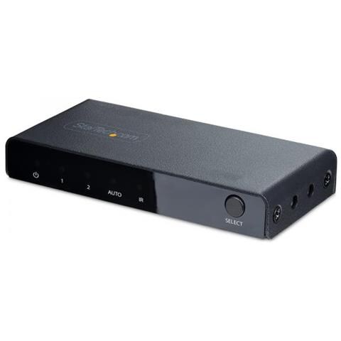 Switch HDMI 8K a 2 porte - Switcher HDMI 2.1 4K 120Hz HDR10+, 8K 60Hz UHD, Commutatore HDMI 2 In 1 Out - Commutazione automatica /manuale delle sorgenti - Switch con alimentatore e telecomando inclusi - Foto 1