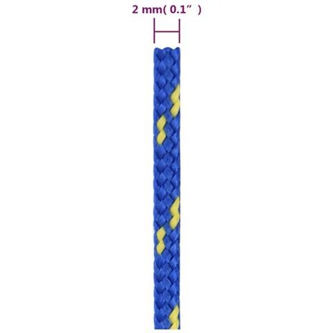 Corda Nautica Blu 2 Mm 500 M In Polipropilene - Foto 2