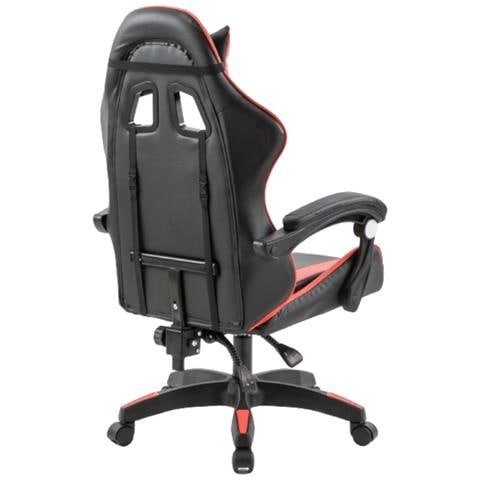 Sedia Da Scrivania Massante Per Videogiocatori Neri E Rosso Ezio - Foto 2