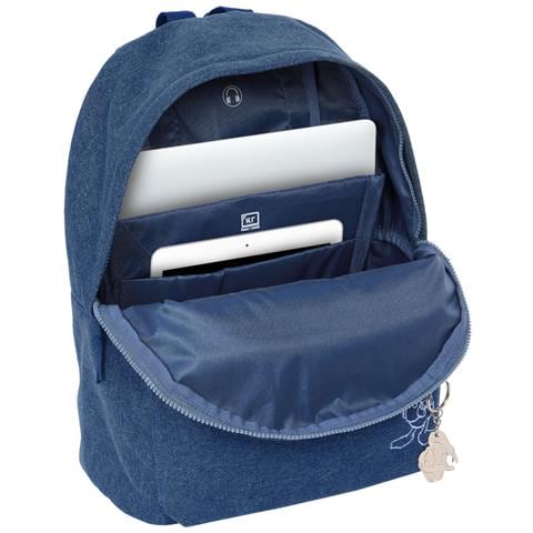 Zaino Per Portatile Denim Azzurro 31 X 41 X 16 Cm - Foto 4