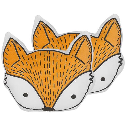 Set Di 2 Cuscini Vadodara Cotone 50 X 40 Cm Arancione Volpe - Foto 2