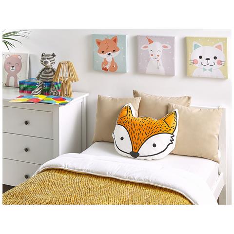 Set Di 2 Cuscini Vadodara Cotone 50 X 40 Cm Arancione Volpe - Foto 1