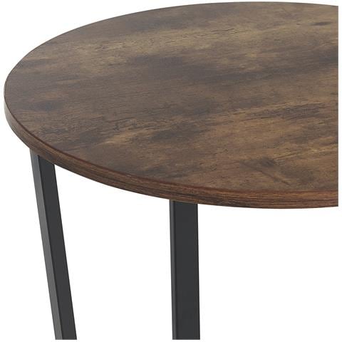 Tavolino Da Salotto Legno Scuro E Nero Orick - Foto 2