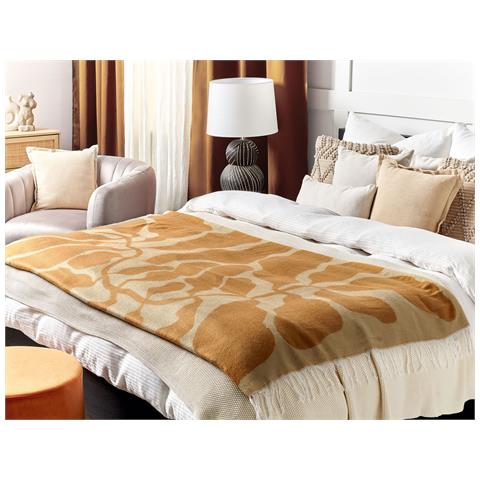 Coperta Bangre 130 X 170 Cm Arancione - Foto 1