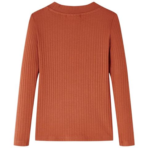 Maglietta Da Bambina A Maniche Lunghe Cognac 140 - Foto 2