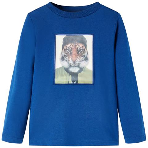 Maglietta Da Bambino A Maniche Lunghe Blu Scuro 92 - Foto 1