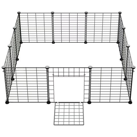 Recinto Animali Di Piccola Taglia Con Porta Apribile Per Criceti Conigli 12 Pz - Foto 2