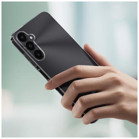 Cover Per Samsung Galaxy A05s Rigida Con Vetro Temperato 9h, Trasparente - Foto 5