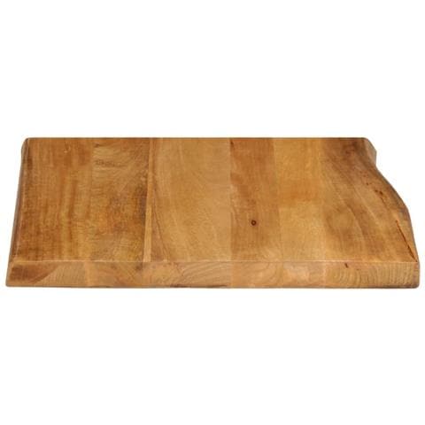 Piano Per Tavolo 80x80x2,5cm Bordi Vivi In Legno Massello Mango - Foto 3